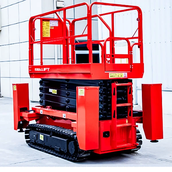 Electric Scissor Lift With Outriggers