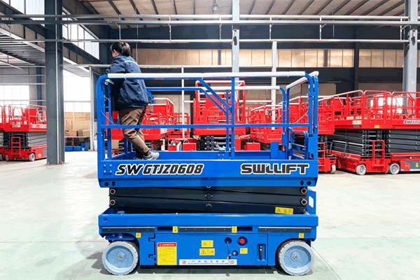 blue scissor lift blue scissor lift