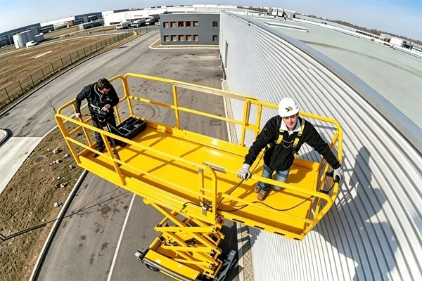 yellow 20m diesel scissor lift yellow 20m diesel scissor lift